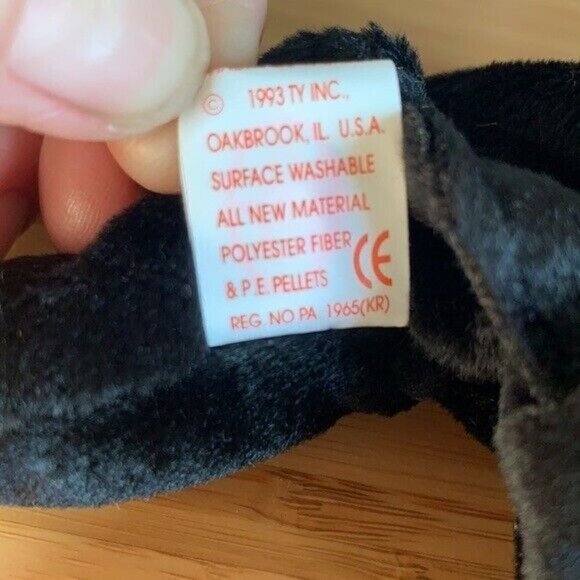 Beanie Baby “Daisy” the Cow, 1993 - Black & White, With Tag - Picture 9 of 9